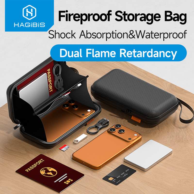 Power Bank - Hagibis Fireproof Storage Bag Travel Carrying
