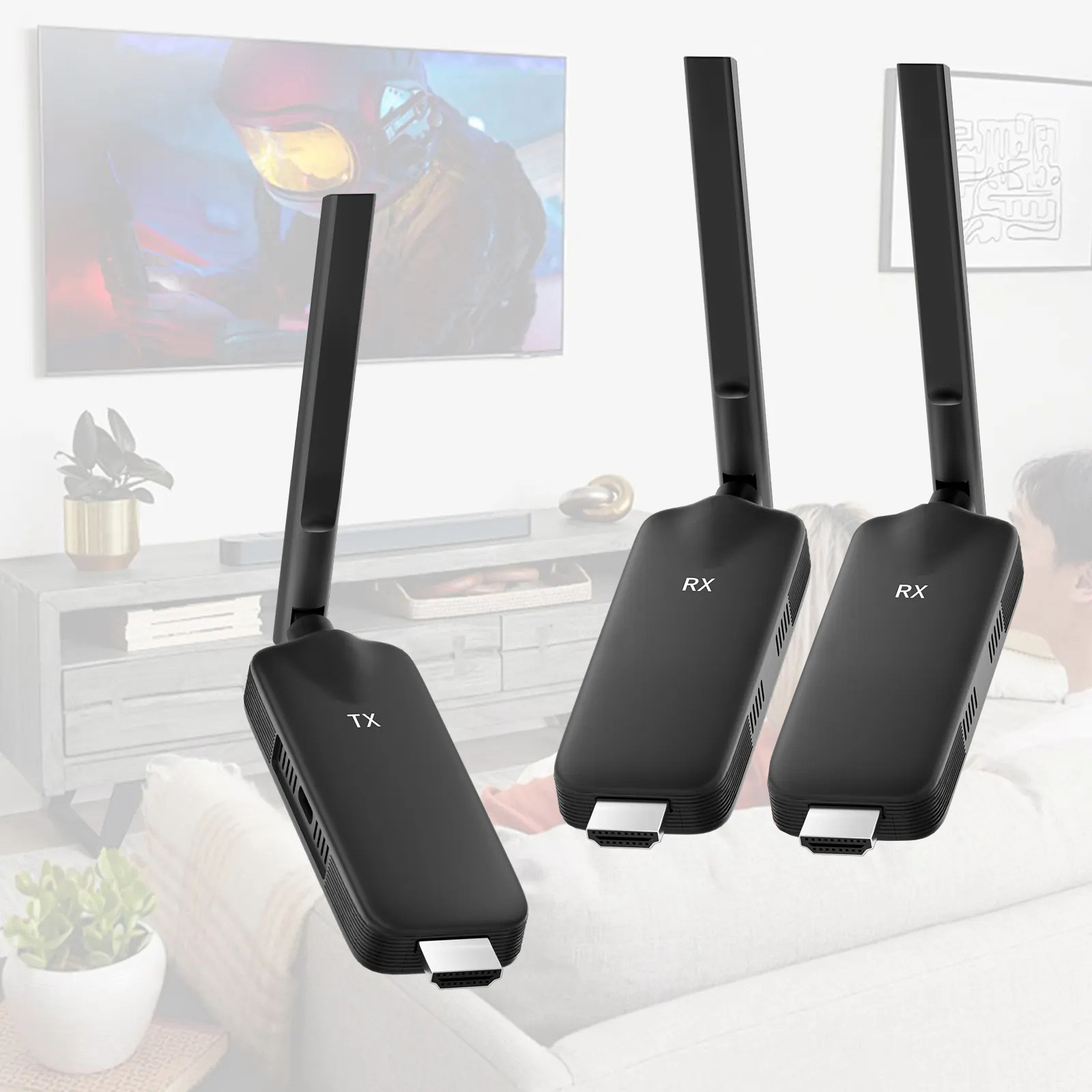 Hdmi Adapter - 50m Wireless HDMI Video Transmitter Receiver